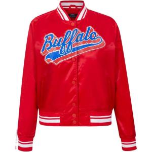 Pro Standard Womens NFL Script Tail Satin Jacket(Red)