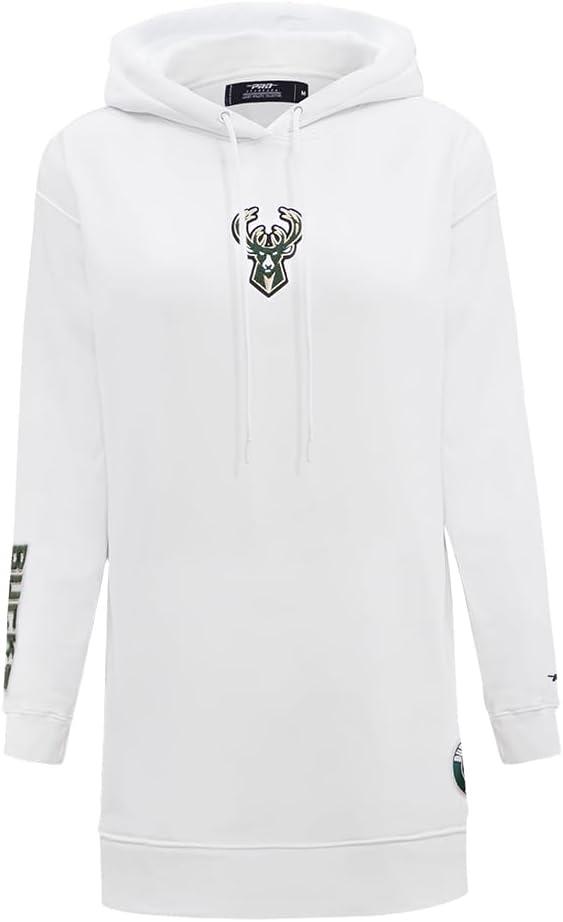 imageWomens NBA Classic Chenille Hoodie DressWhite