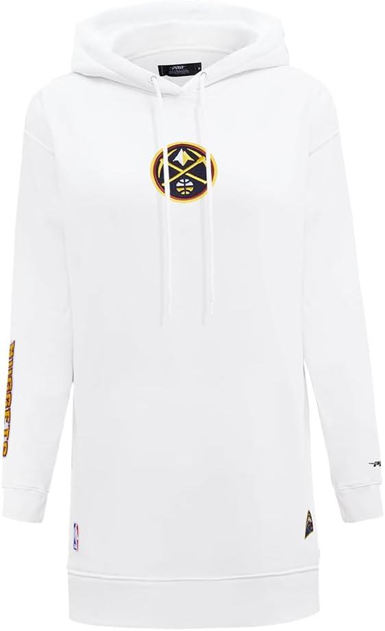 imageWomens NBA Classic Chenille Hoodie DressWhite