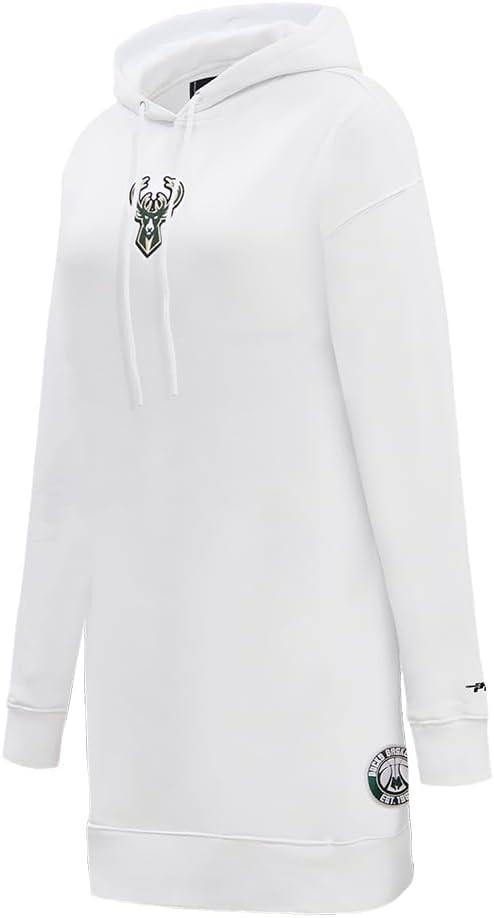 imageWomens NBA Classic Chenille Hoodie DressWhite