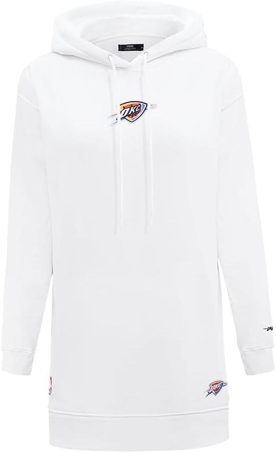 imageWomens NBA Classic Chenille Hoodie DressWhite