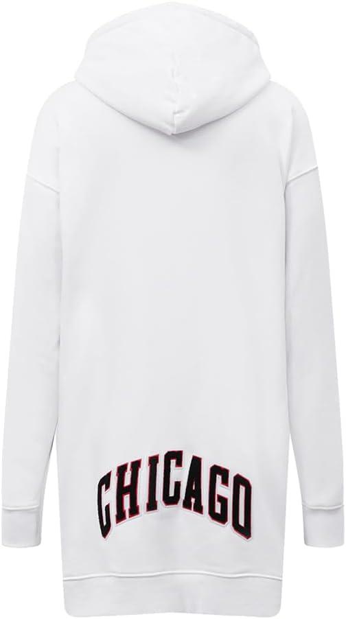 imageWomens NBA Classic Chenille Hoodie DressWhite