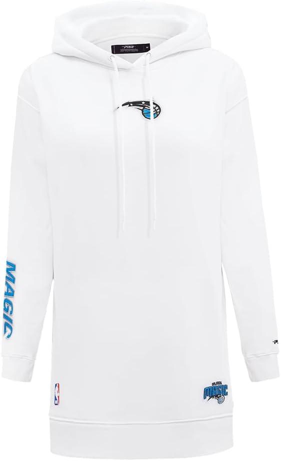 imageWomens NBA Classic Chenille Hoodie DressWhite