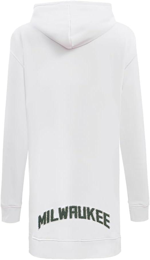 imageWomens NBA Classic Chenille Hoodie DressWhite