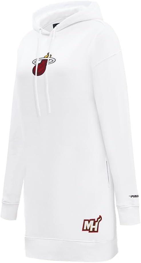 imageWomens NBA Classic Chenille Hoodie DressWhite