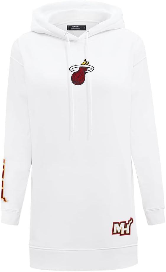 imageWomens NBA Classic Chenille Hoodie DressWhite