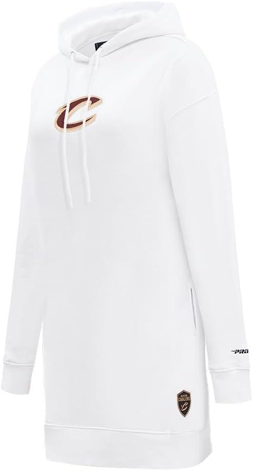 imageWomens NBA Classic Chenille Hoodie DressWhite