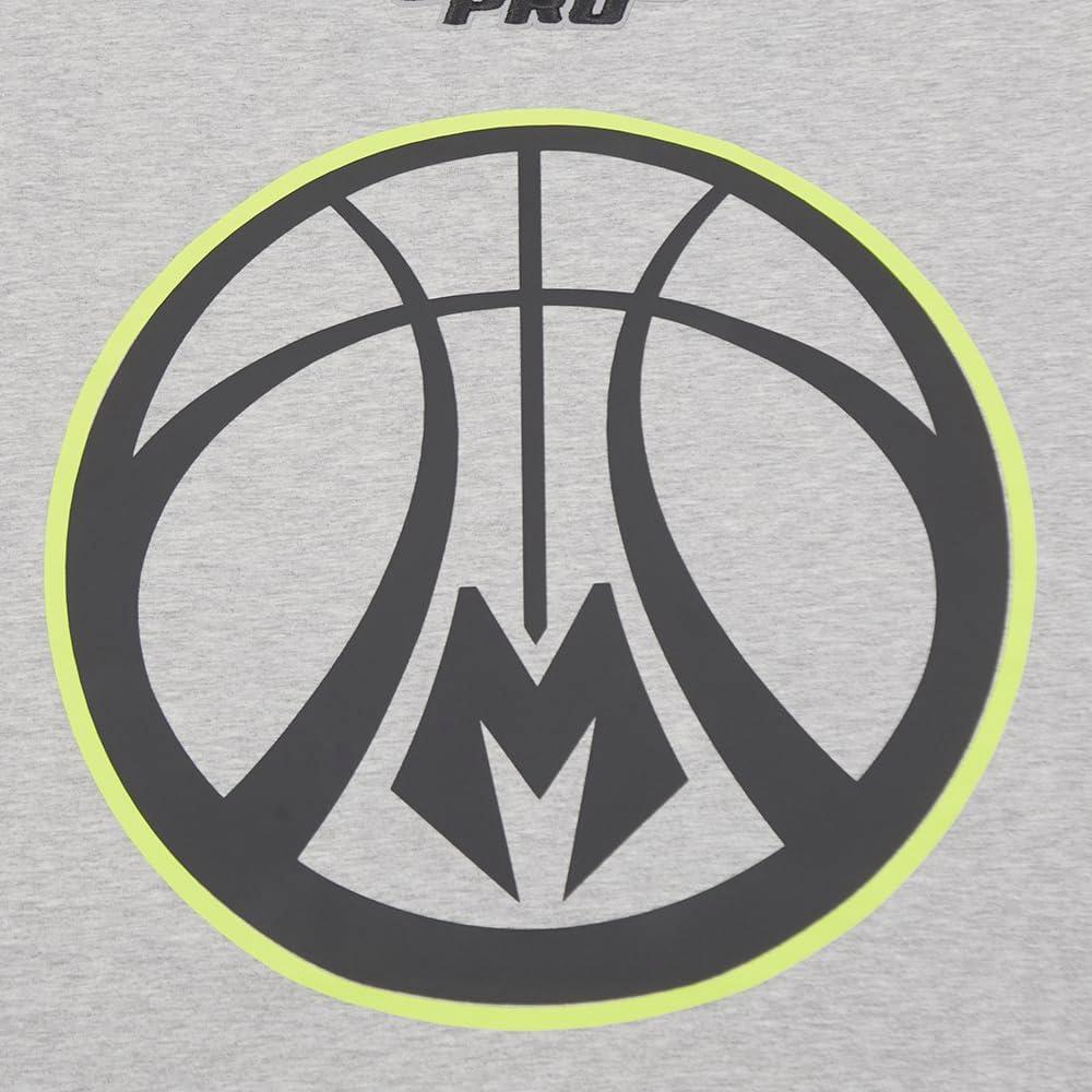 imagePRO STANDARD Mens NBA Under The Lights Cotton Short Sleeve TeeHeather Grey