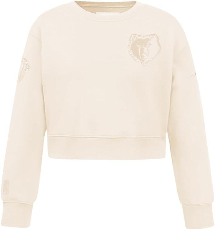 imagePro Standard Big Girls NBA Neutral Fleece Crewneck SweatshirtEggshell