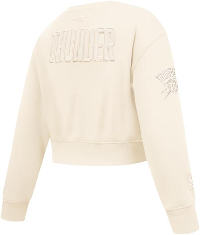 imagePro Standard Big Girls NBA Neutral Fleece Crewneck SweatshirtEggshell
