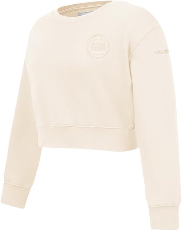 imagePro Standard Big Girls NBA Neutral Fleece Crewneck SweatshirtEggshell