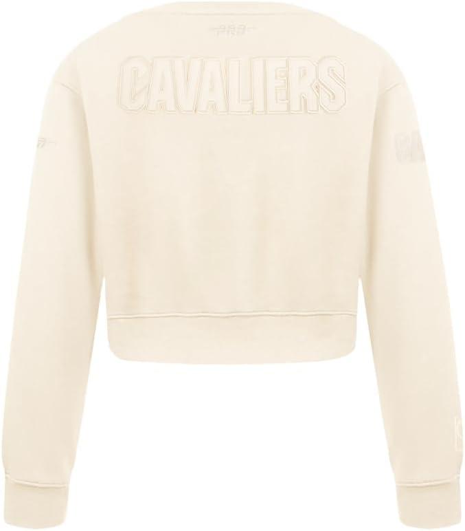 imagePro Standard Big Girls NBA Neutral Fleece Crewneck SweatshirtEggshell