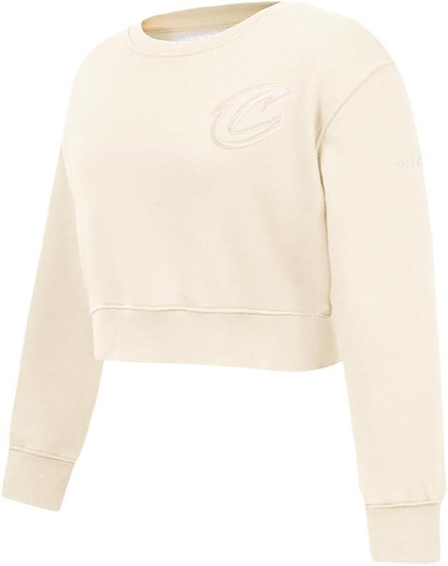imagePro Standard Big Girls NBA Neutral Fleece Crewneck SweatshirtEggshell