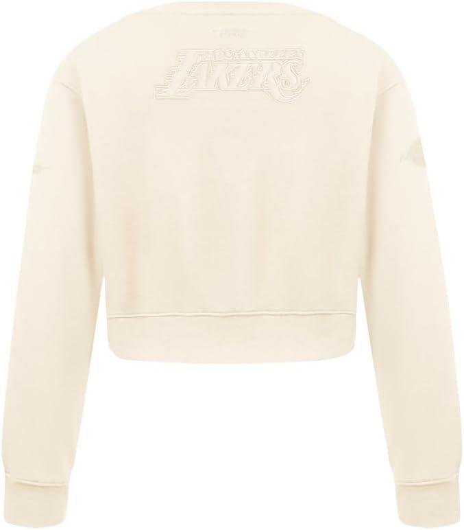 imagePro Standard Big Girls NBA Neutral Fleece Crewneck SweatshirtEggshell