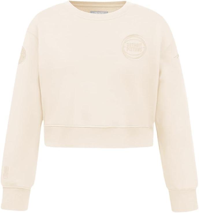 imagePro Standard Big Girls NBA Neutral Fleece Crewneck SweatshirtEggshell