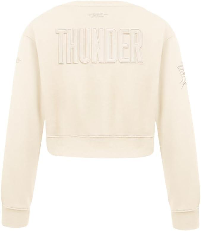 imagePro Standard Big Girls NBA Neutral Fleece Crewneck SweatshirtEggshell