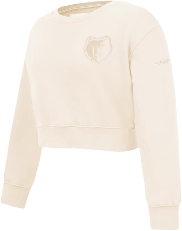 imagePro Standard Big Girls NBA Neutral Fleece Crewneck SweatshirtEggshell