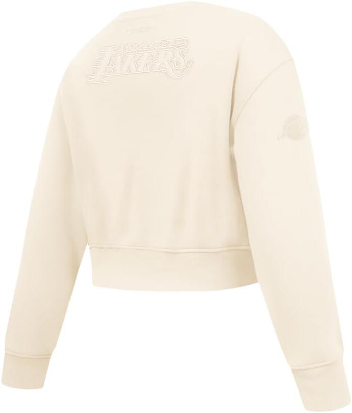 imagePro Standard Big Girls NBA Neutral Fleece Crewneck SweatshirtEggshell