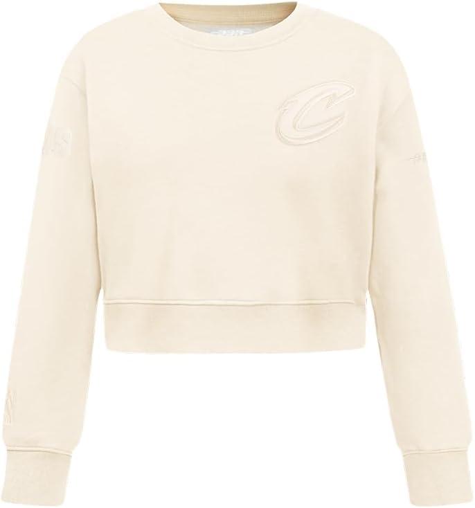imagePro Standard Big Girls NBA Neutral Fleece Crewneck SweatshirtEggshell