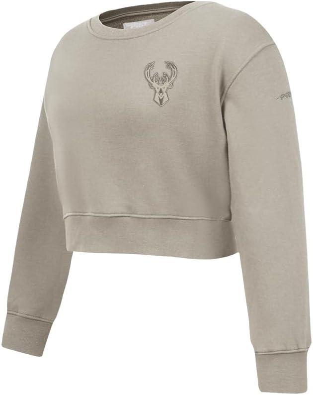 imagePro Standard Big Girls NBA Neutral Fleece Crewneck SweatshirtTaupe