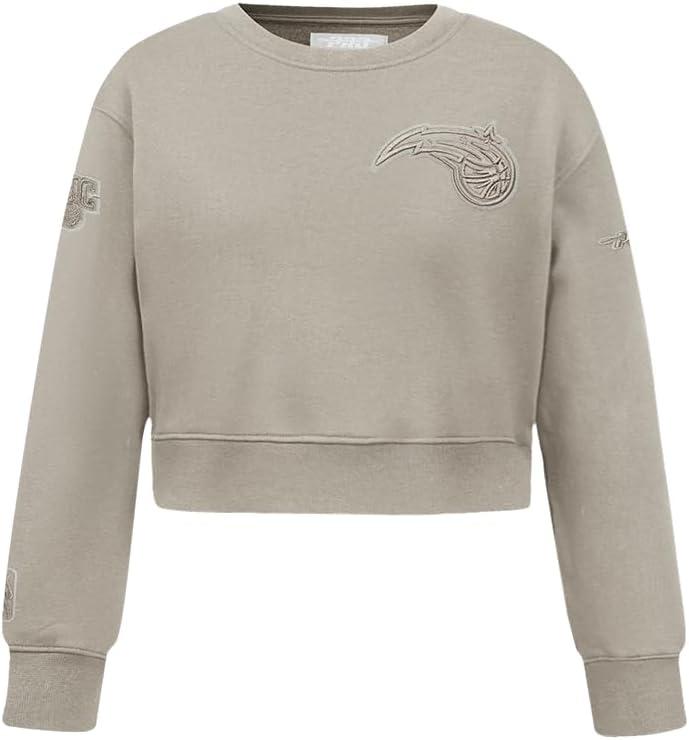 imagePro Standard Big Girls NBA Neutral Fleece Crewneck SweatshirtTaupe