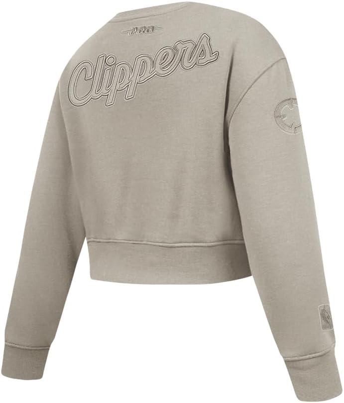 imagePro Standard Big Girls NBA Neutral Fleece Crewneck SweatshirtTaupe