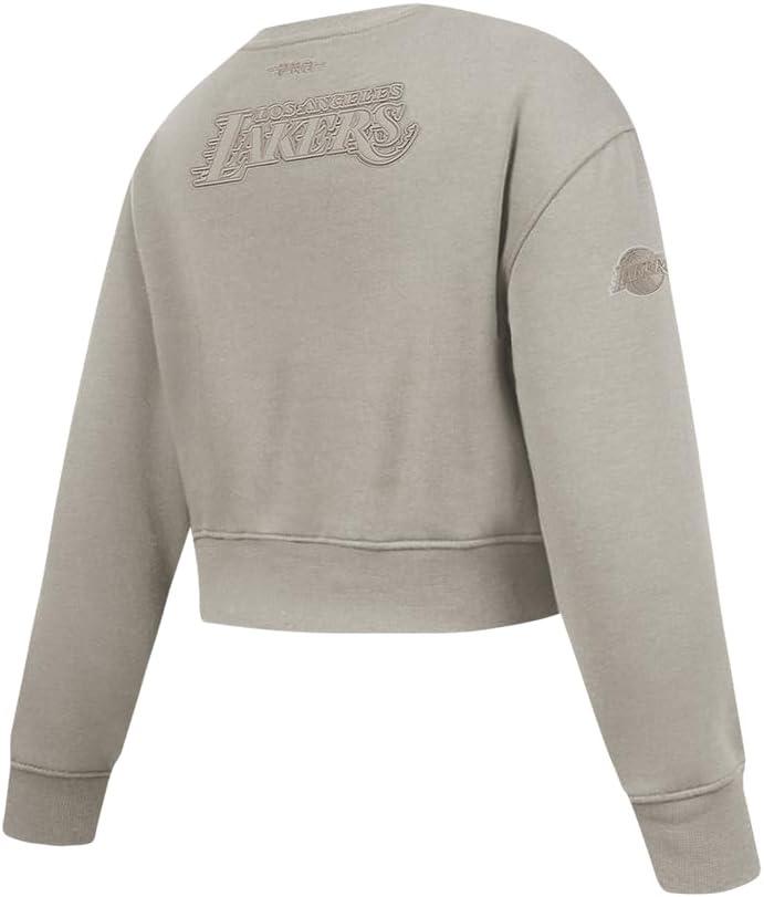 imagePro Standard Big Girls NBA Neutral Fleece Crewneck SweatshirtTaupe