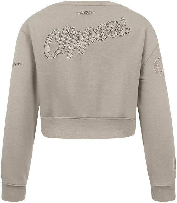 imagePro Standard Big Girls NBA Neutral Fleece Crewneck SweatshirtTaupe