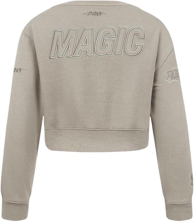 imagePro Standard Big Girls NBA Neutral Fleece Crewneck SweatshirtTaupe