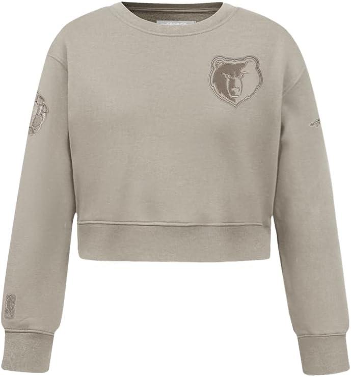 imagePro Standard Big Girls NBA Neutral Fleece Crewneck SweatshirtTaupe