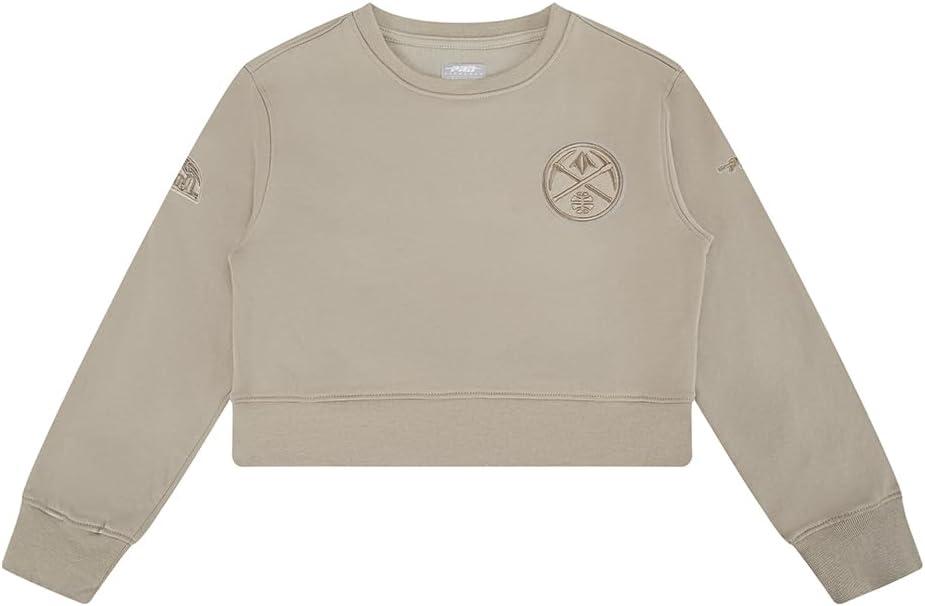 imagePro Standard Big Girls NBA Neutral Fleece Crewneck SweatshirtTaupe