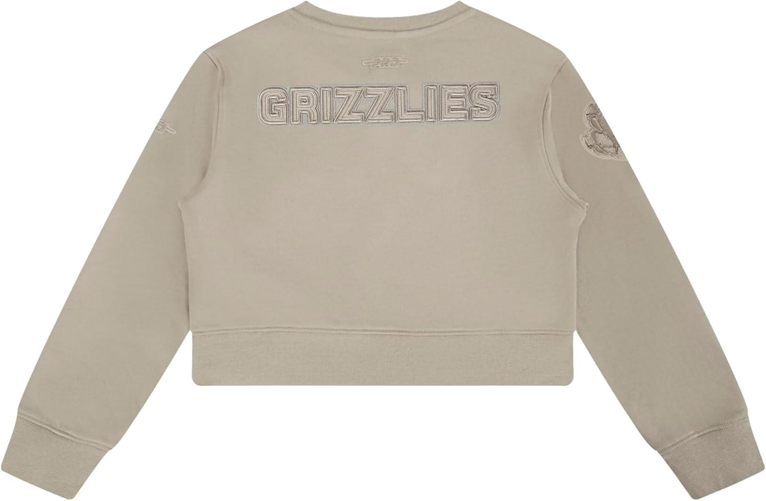 imagePro Standard Big Girls NBA Neutral Fleece Crewneck SweatshirtTaupe