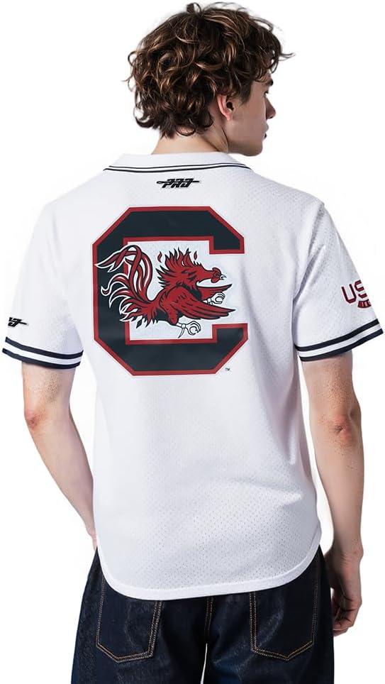imagePro Standard Mens College Mesh Button Down TopWhite