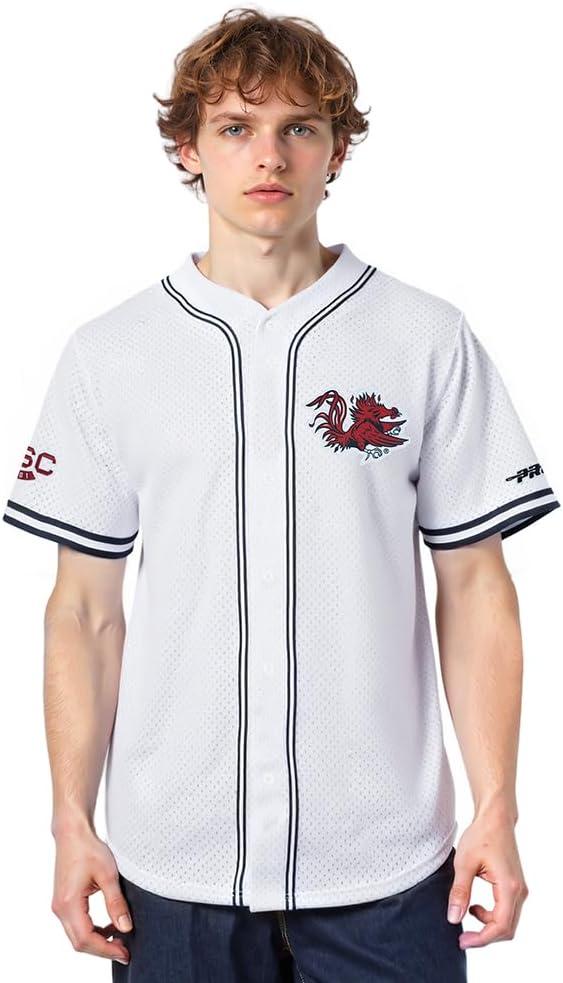 imagePro Standard Mens College Mesh Button Down TopWhite