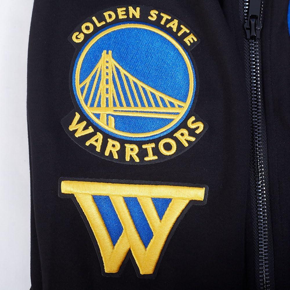 imagePro Standard Mens NBA Classic Chenille Cotton Double Knit Full Zip HoodieBlack
