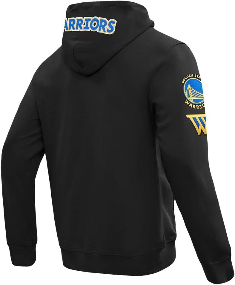 imagePro Standard Mens NBA Classic Chenille Cotton Double Knit Full Zip HoodieBlack