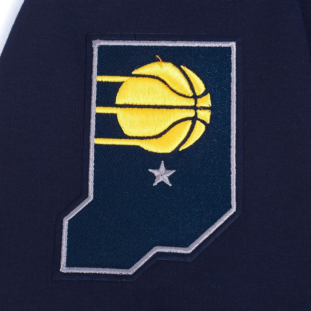 imagePro Standard Mens NBA Indiana Pacers Classic Chenille Button Down Midnight Navy M