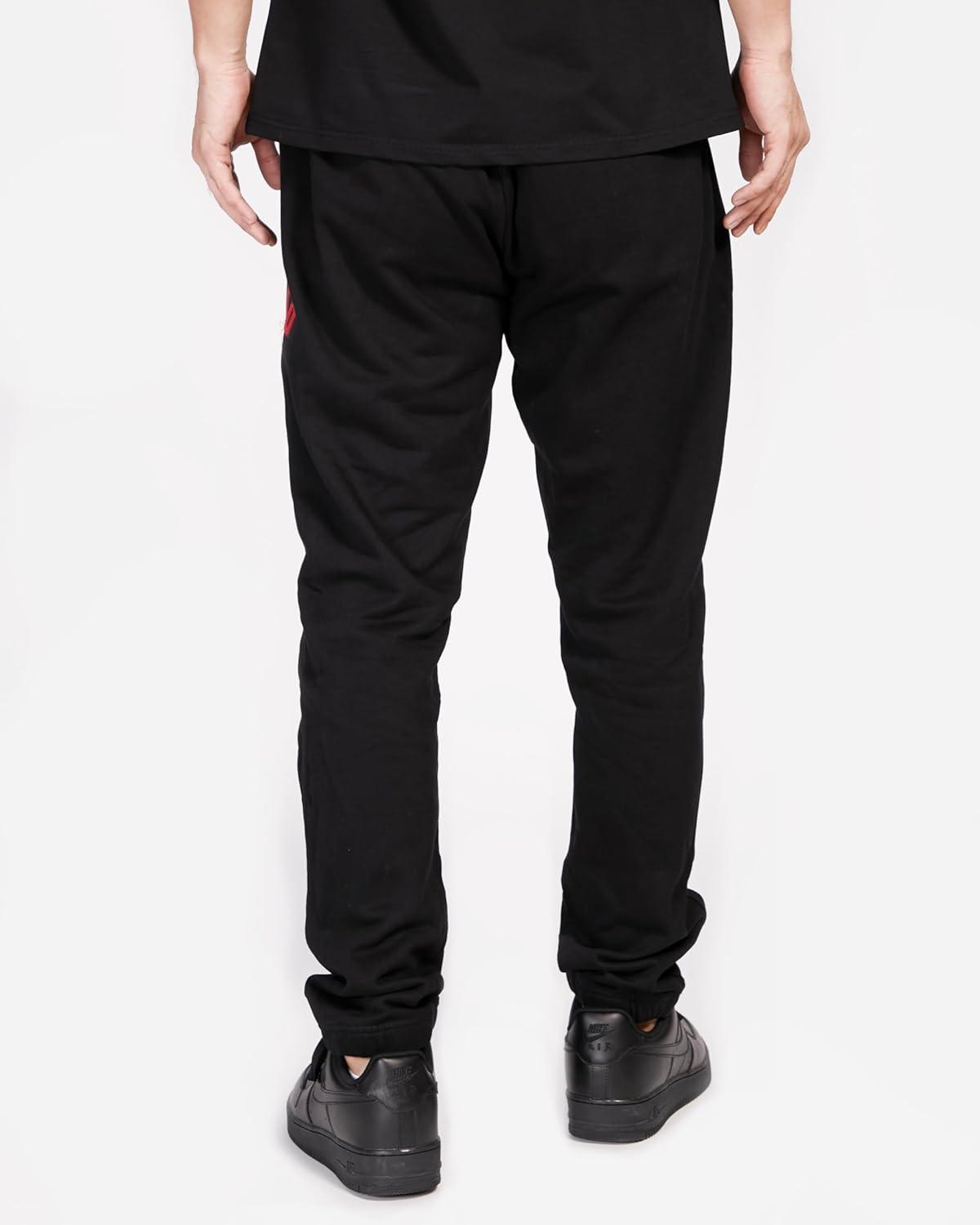 imagePro Standard Mens NBA Old English Rib SweatpantBlack