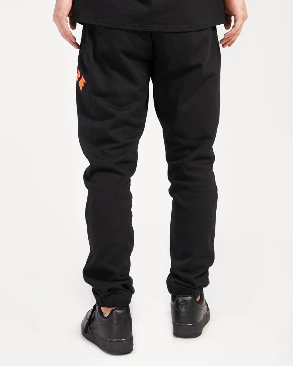 imagePro Standard Mens NBA Old English Rib SweatpantBlack