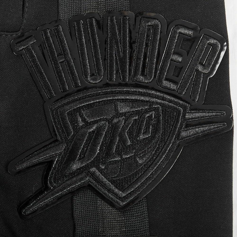 imagePro Standard NBA Mens Mens NBA Classic Triple Black Cotton Double Knit Athletic ShortTriple Black