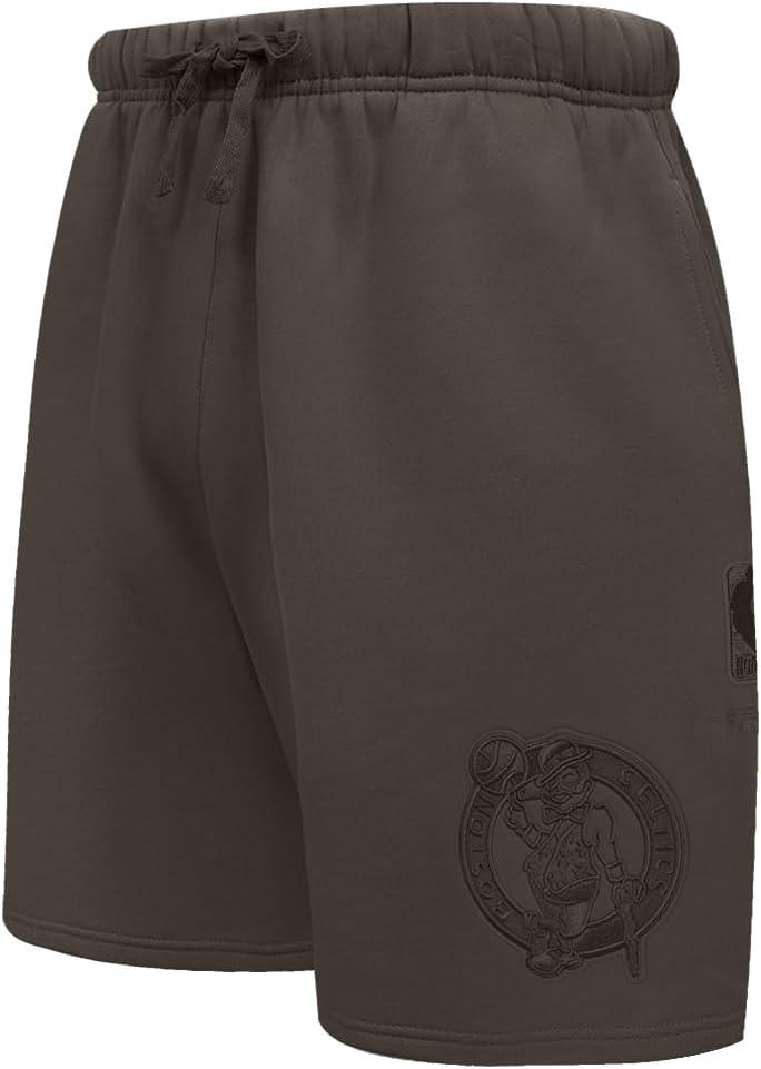 imagePro Standard NBA Mens Mens NBA Classic Triple Black Cotton Double Knit Athletic ShortTriple Black
