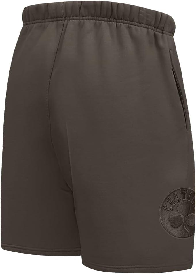 imagePro Standard NBA Mens Mens NBA Classic Triple Black Cotton Double Knit Athletic ShortTriple Black