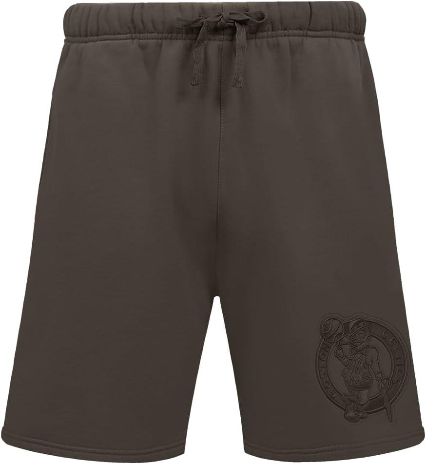 imagePro Standard NBA Mens Mens NBA Classic Triple Black Cotton Double Knit Athletic ShortTriple Black