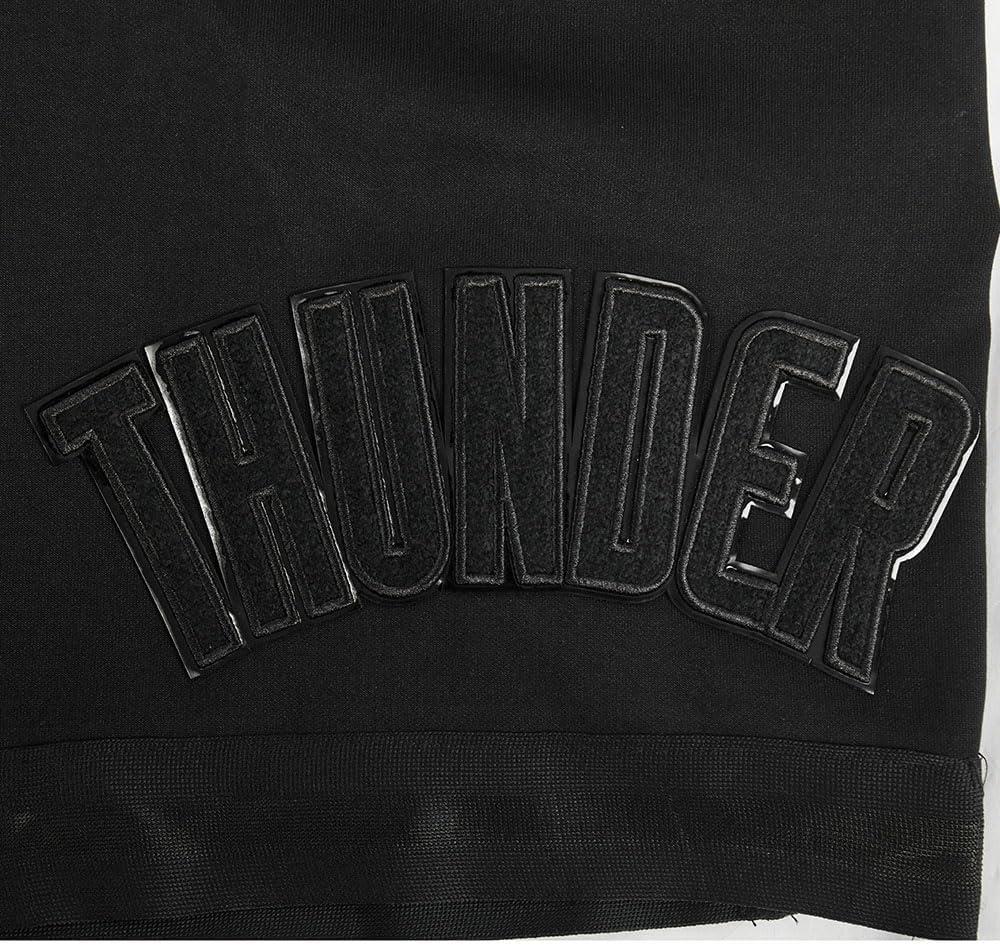 imagePro Standard NBA Mens Mens NBA Classic Triple Black Cotton Double Knit Athletic ShortTriple Black