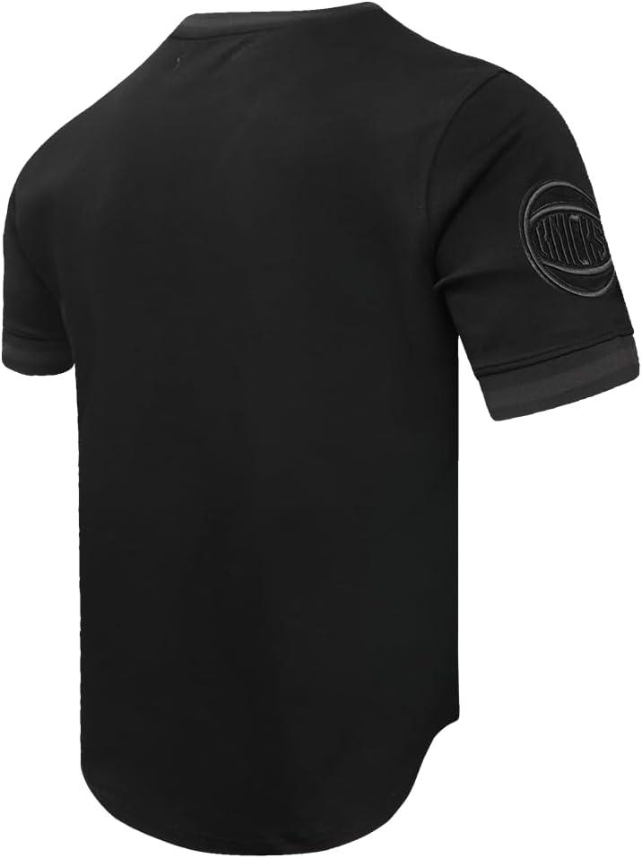 imagePro Standard NBA Mens Mens NBA Classic Triple Black Cotton Double Knit Short Sleeve TeeBlack
