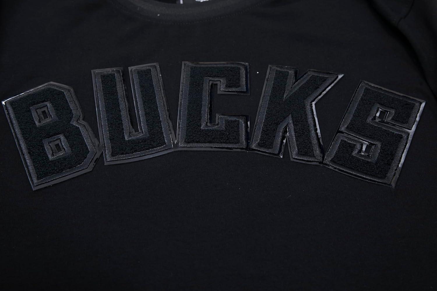 imagePro Standard NBA Mens Mens NBA Classic Triple Black Cotton Double Knit Short Sleeve TeeBlack