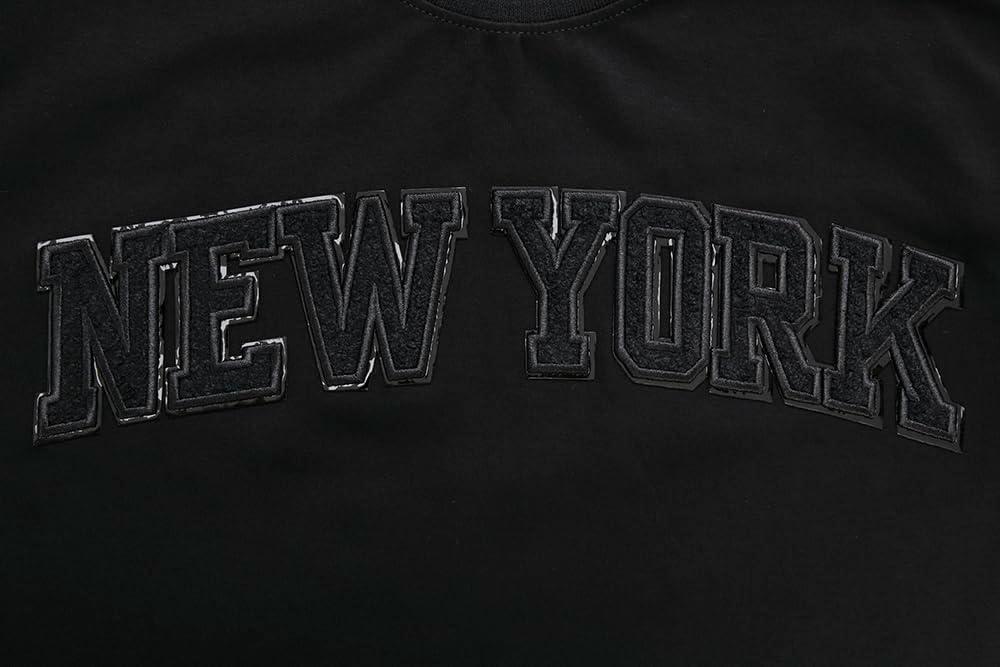 imagePro Standard NBA Mens Mens NBA Classic Triple Black Cotton Double Knit Short Sleeve TeeBlack