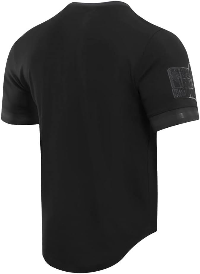 imagePro Standard NBA Mens Mens NBA Classic Triple Black Cotton Double Knit Short Sleeve TeeBlack