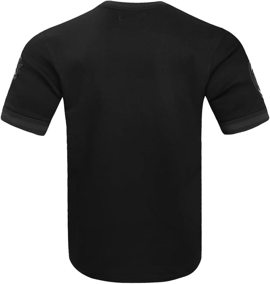 imagePro Standard NBA Mens Mens NBA Classic Triple Black Cotton Double Knit Short Sleeve TeeBlack