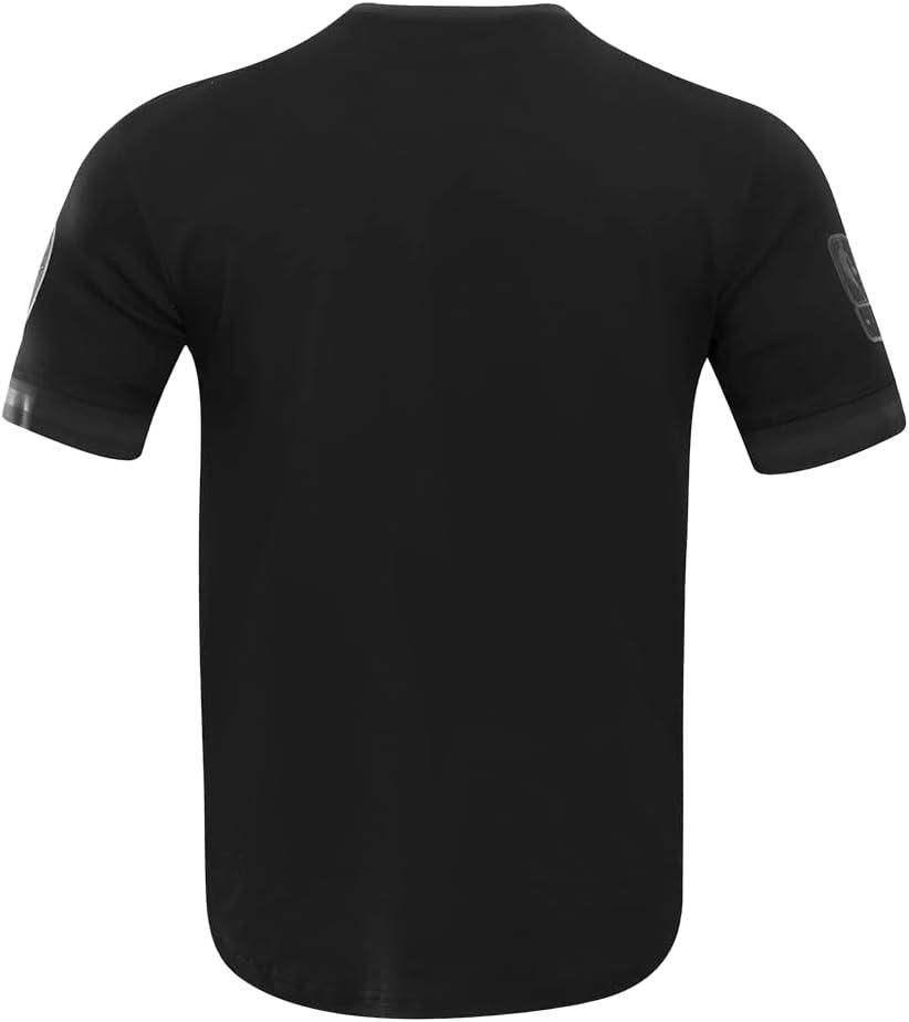 imagePro Standard NBA Mens Mens NBA Classic Triple Black Cotton Double Knit Short Sleeve TeeBlack